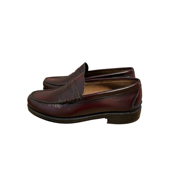 Johnston & Murphy Aristocraft Heidelberg Burgundy Loafers Leather Shoes Men\'s 8 main image 8